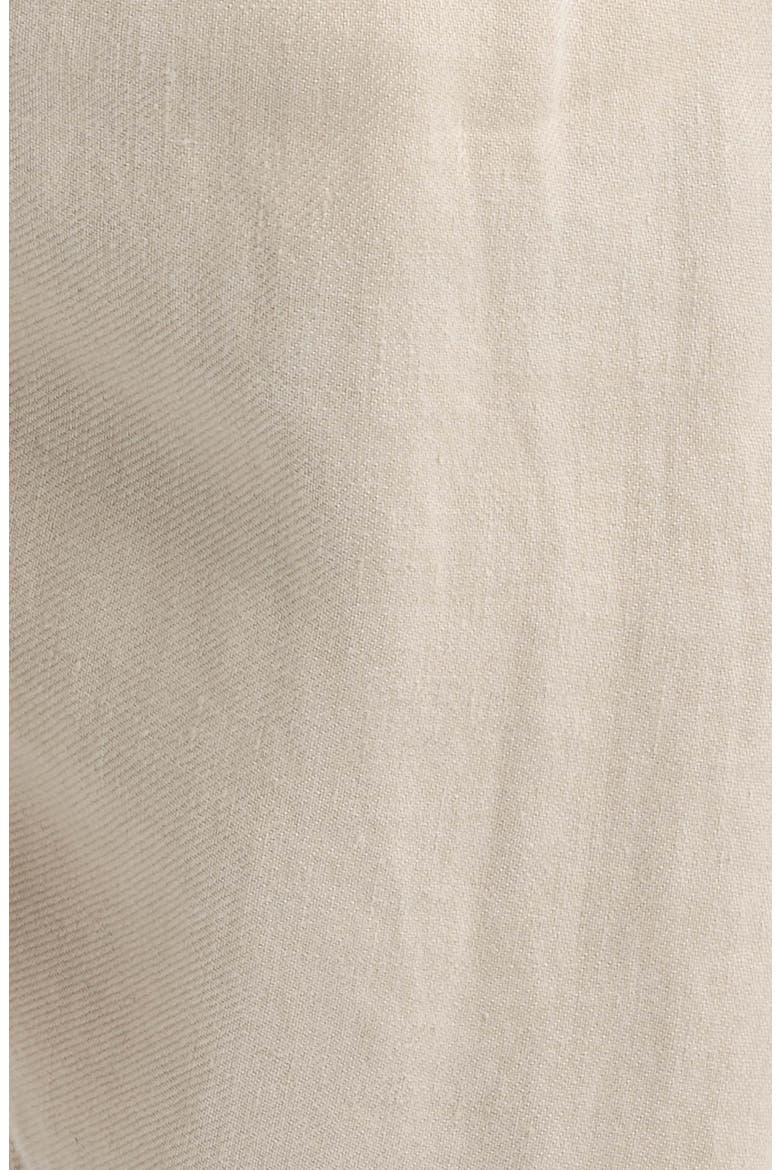 Alta Pleated Linen Trousers, Alternate, color, BONE