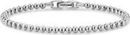 David Yurman Men's Spiritual Beads Metal Bead Bracelet, 4mm