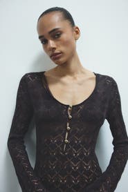 H&M Crochet-look Button-top Dress