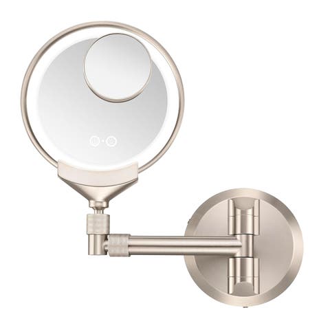 2-in-1 Spot Magnify Rechargeable Wall Mount Mirror