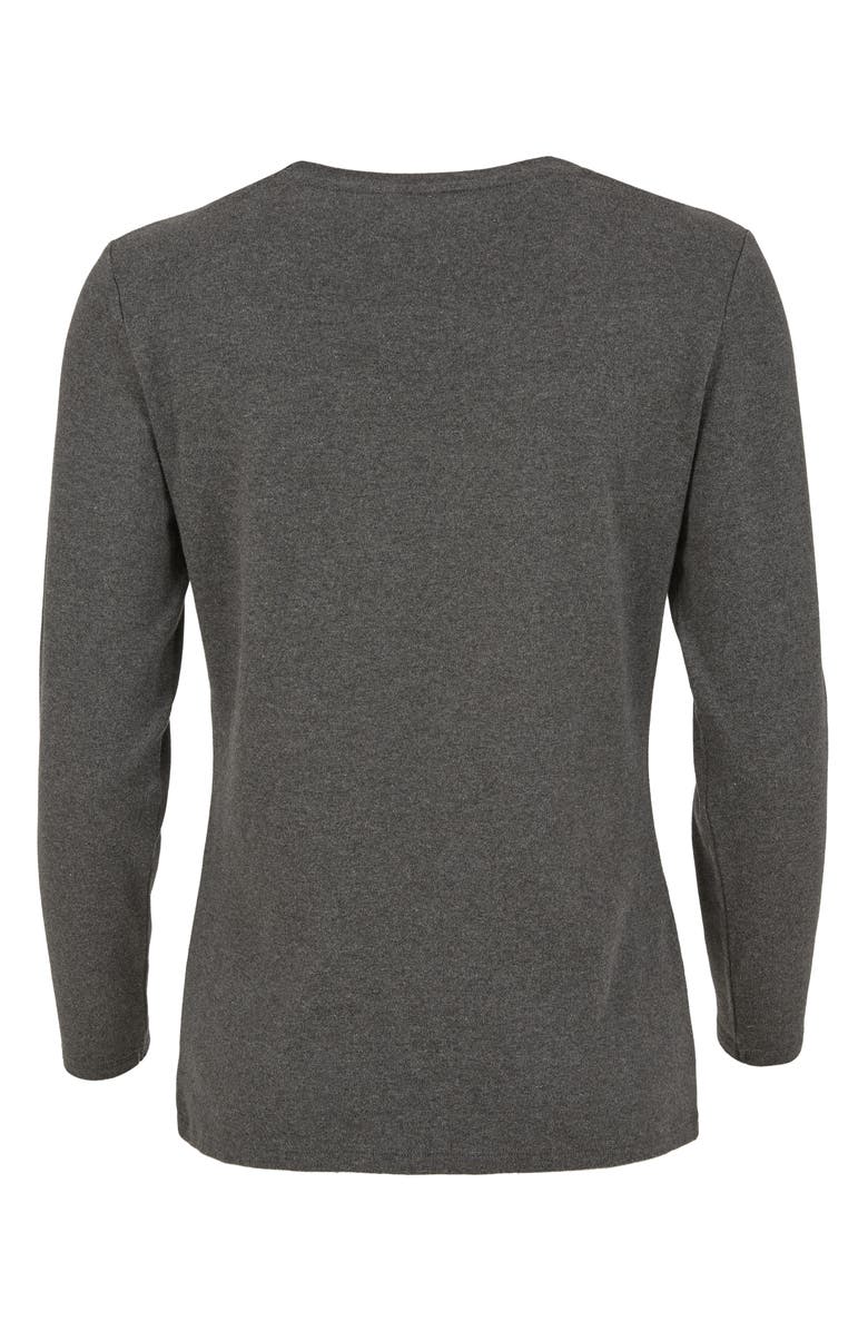 Celtic & Co. Long Sleeve Crew Neck T-Shirt, Alternate, color, Charcoal Marl
