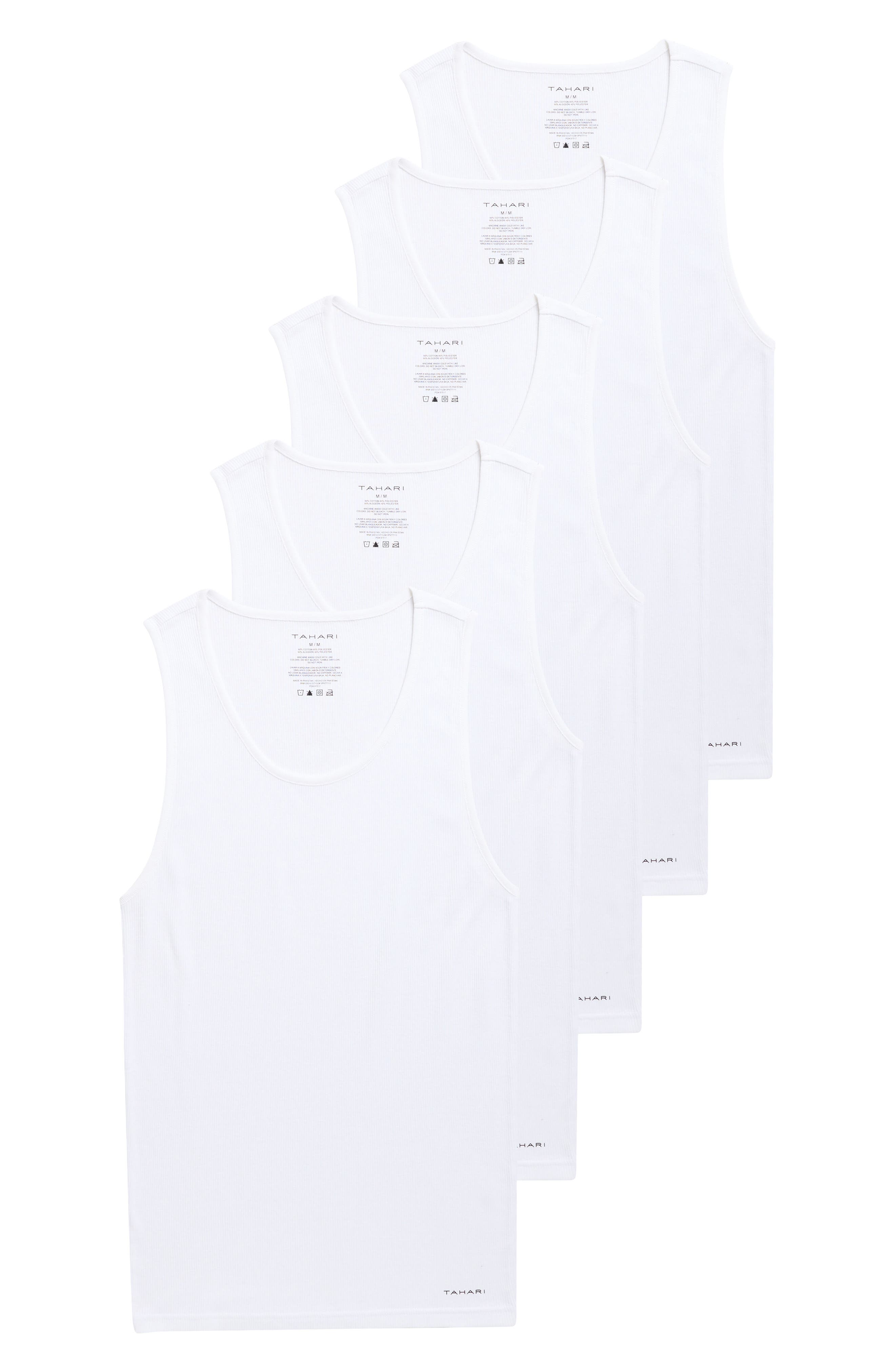 Tahari 5-Pack Cotton Blend Tanks