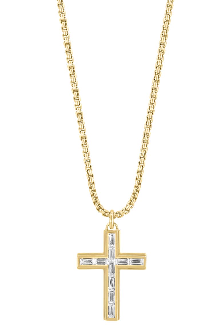 925 Gold Plated Silver ,Zircon Pendant, Main, color, Hematite and FW Blush Pearl