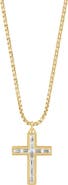EFFY Gold-Plated Sterling Silver Zircon Cross Pendant
