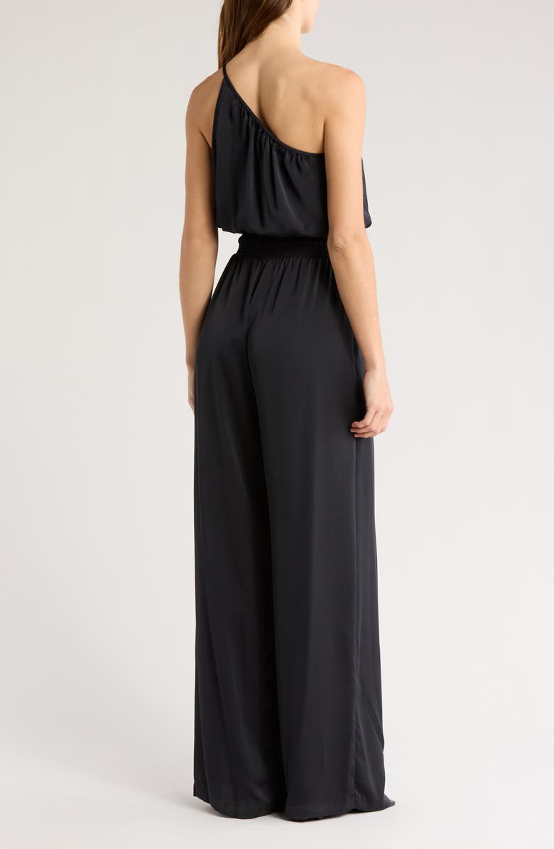 Ramy Brook Gionna One-Shoulder Jumpsuit, Alternate, color, Black