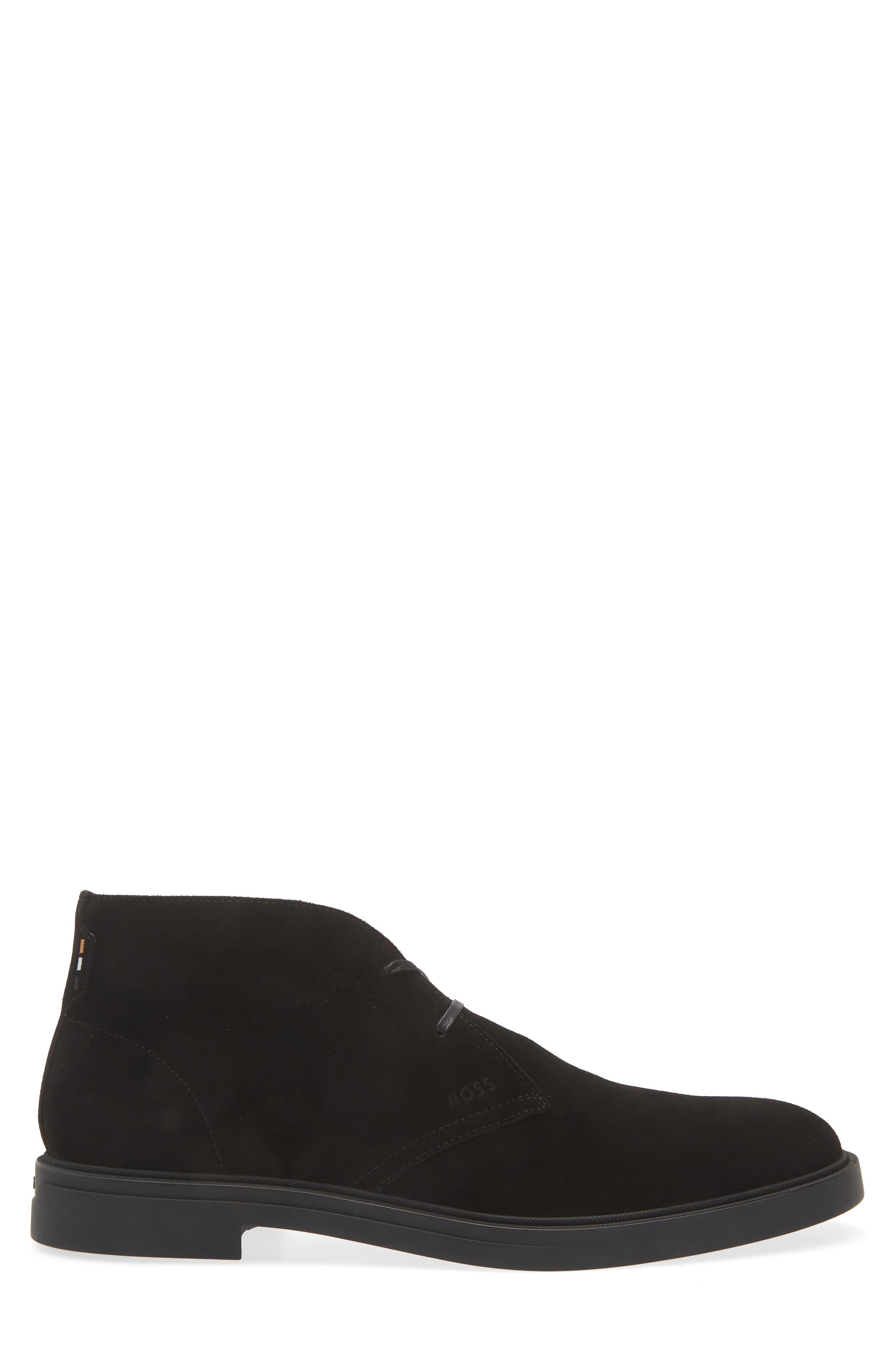 Calev Leather Desert Boot, Alternate, color, BLACK