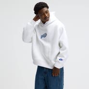 Nike Men's Nike White Buffalo Bills 2025 Rivalries Collection Oversized Tech Fleece Hoodie
