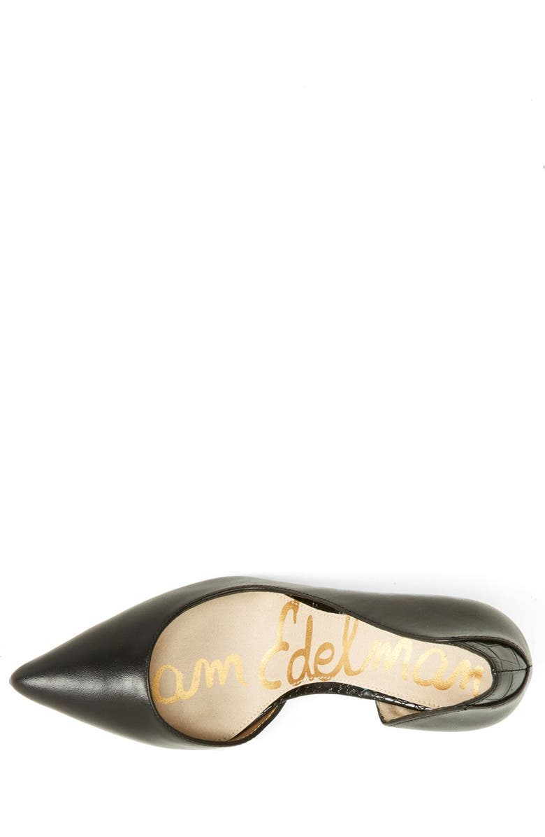 Sam Edelman 'Onyx' Half d'Orsay Pointy Toe Pump, Alternate, color,
