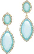 Adornia Crystal Halo Drop Earrings