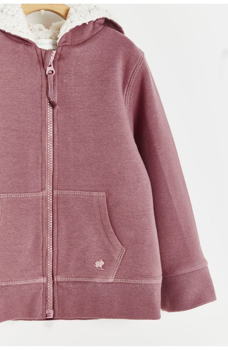 Babycottons Tree Fleece & Teddy Fleece Hoodie, Alternate, color, 