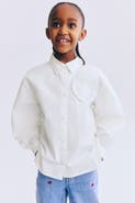 H&M Heart-appliqué poplin shirt