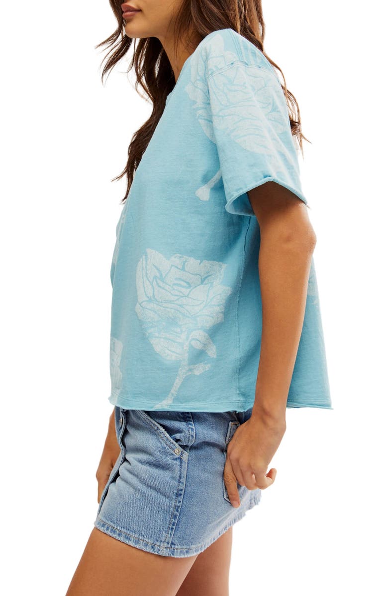 Free People Painted Floral Oversize Graphic T-Shirt, Alternate, color,