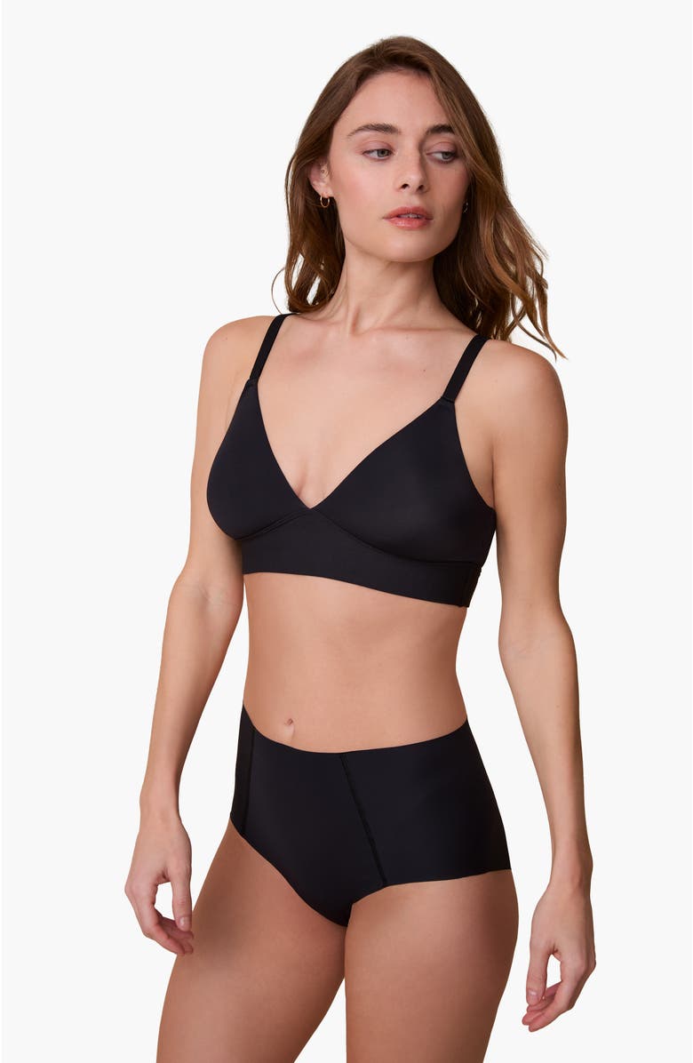 Harper Wilde Bliss Triangle Bralette, Alternate, color, Black