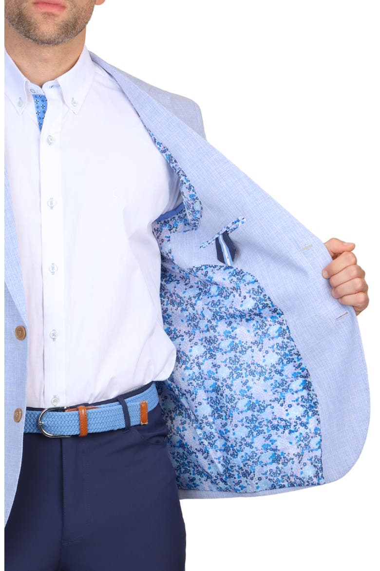 Broken Check Sport Coat, Alternate, color, BLUE