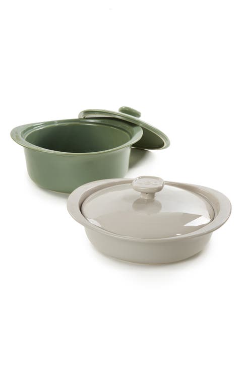 Leo Balance 4-Piece Ceramic Covered Caserole Dish
