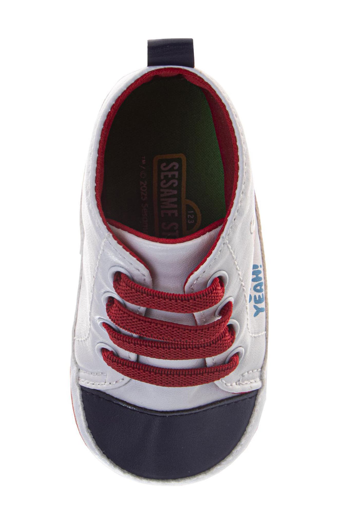 Kids' Sesame Street® Elmo Sneaker, Alternate, color, WHITE RED