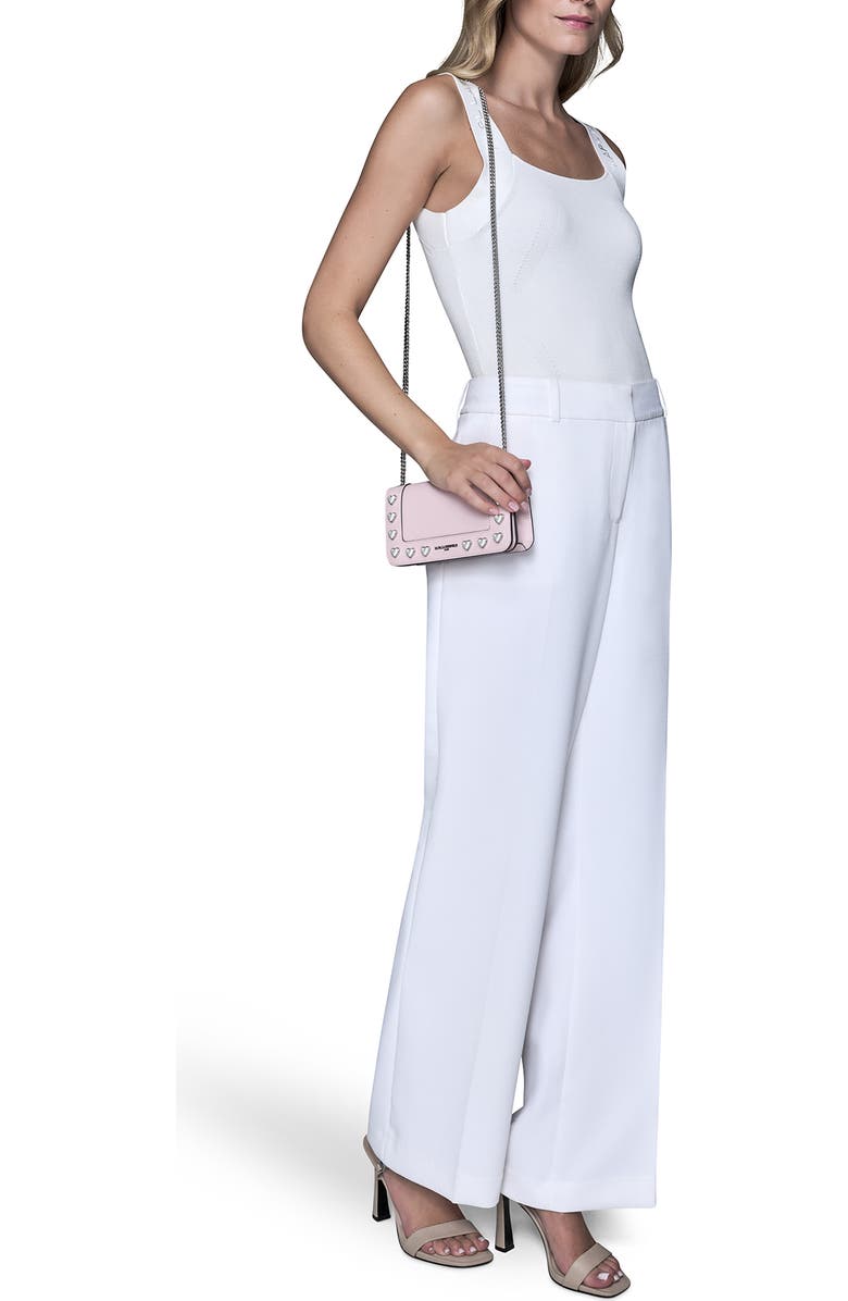 KARL LAGERFELD PARIS Kosette Leather Crossbody Bag, Alternate, color, Lotus