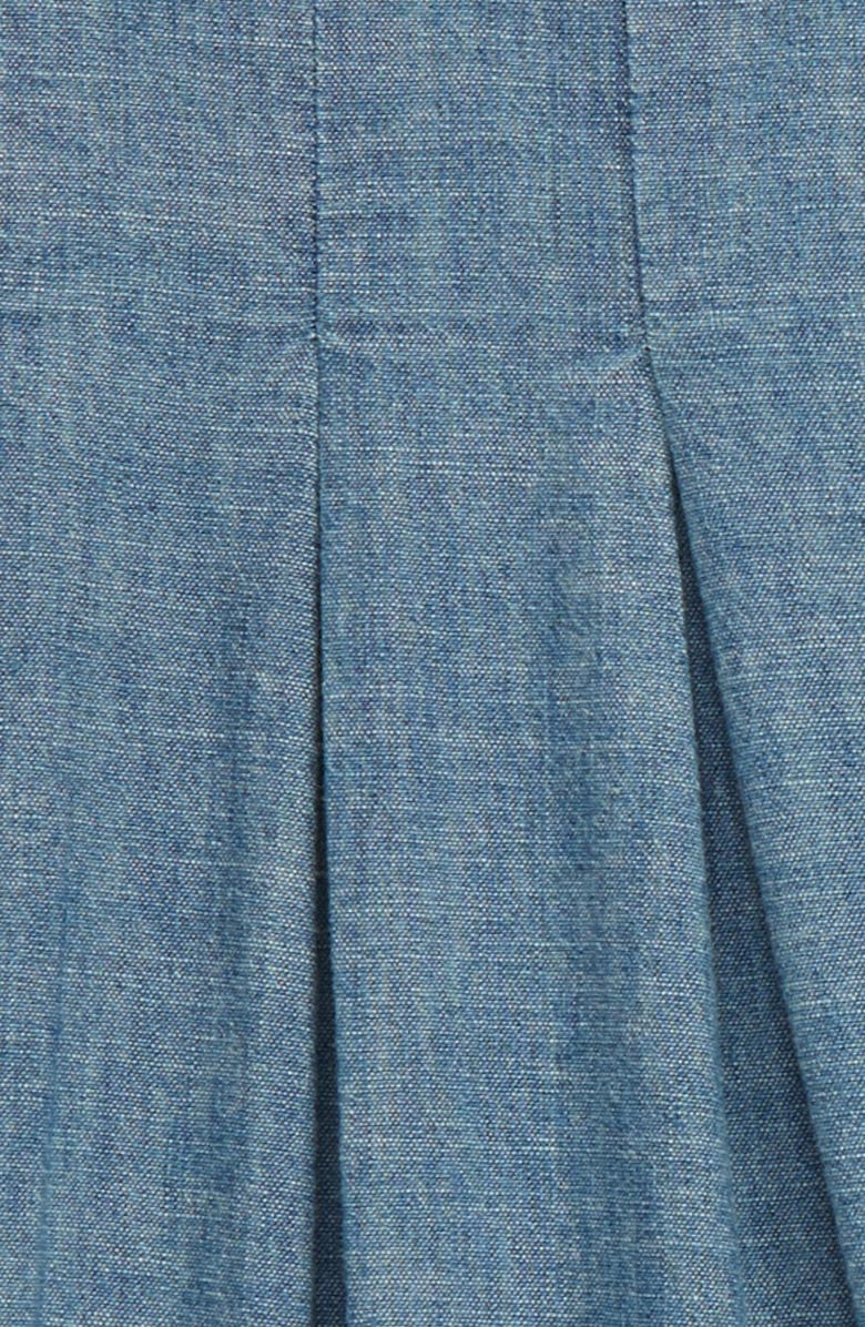 Stem Pleated Chambray Pants, Alternate, color,