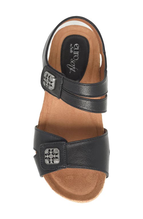 Eurosoft Gallantin Wedge Sandal In Black