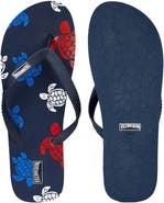 Vilebrequin Men's Tortues Multicolores Flip Flops