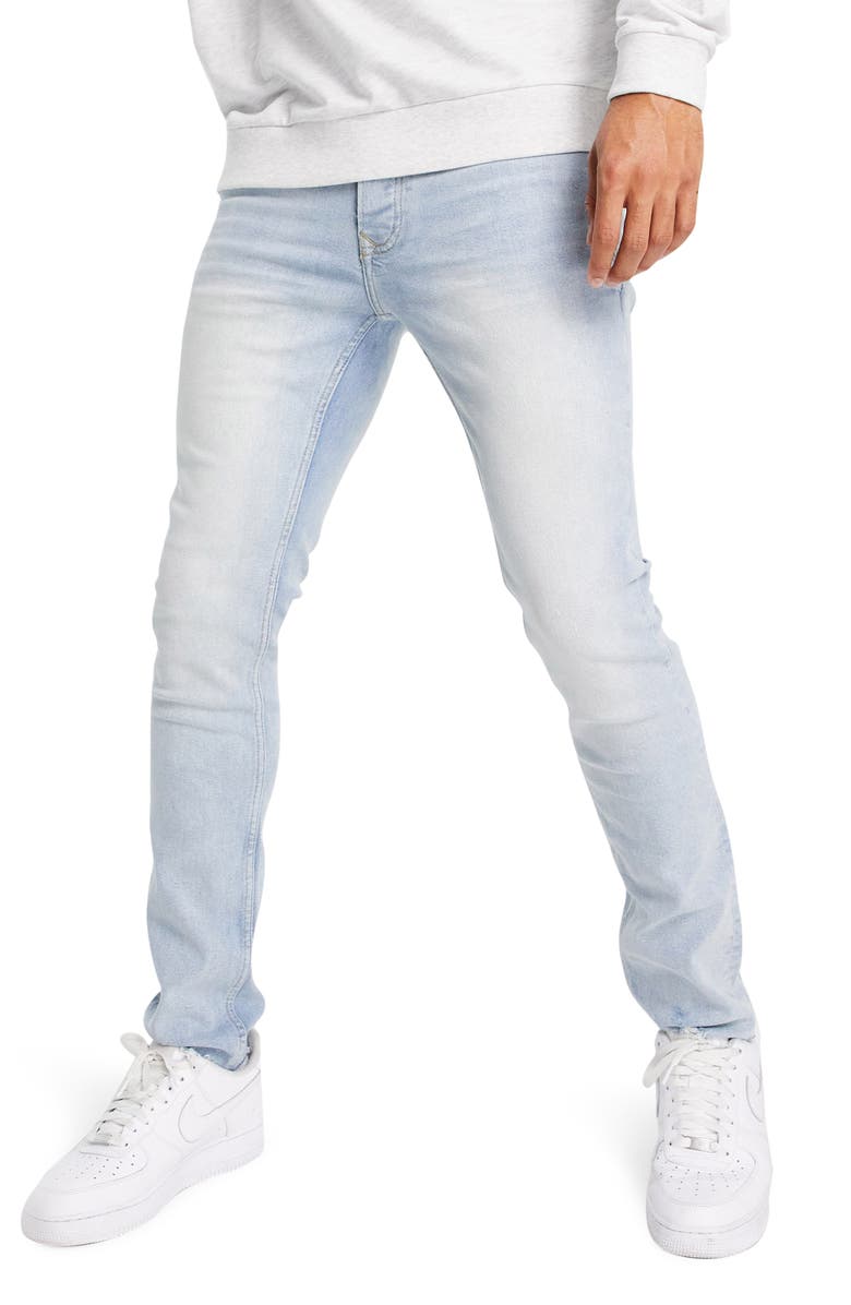 Topman Stretch Skinny Jeans, Main, color,