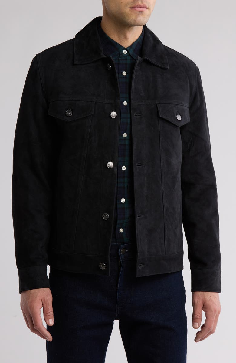 Slate & Stone Suede Trucker Jacket, Main, color,