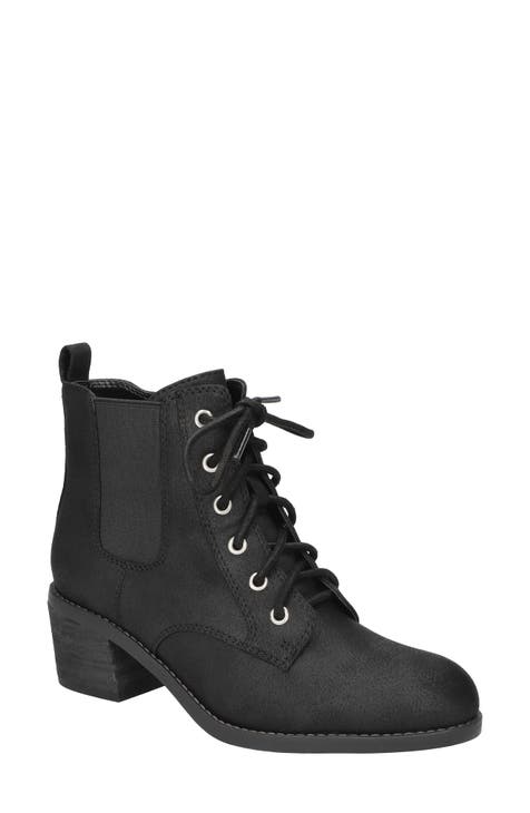 Womens black lace up boots shops uk