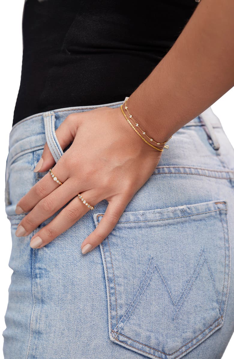 Bony Levy Monaco Diamond Bezel Station Bracelet, Alternate, color, 18K Yellow Gold