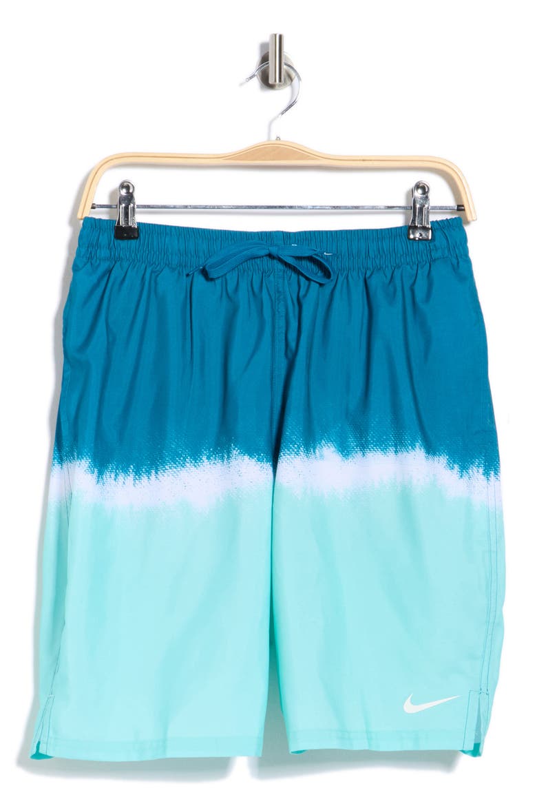 9-Inch Volley Swim Trunks, Alternate, color, BLEACHED TURQUOISE