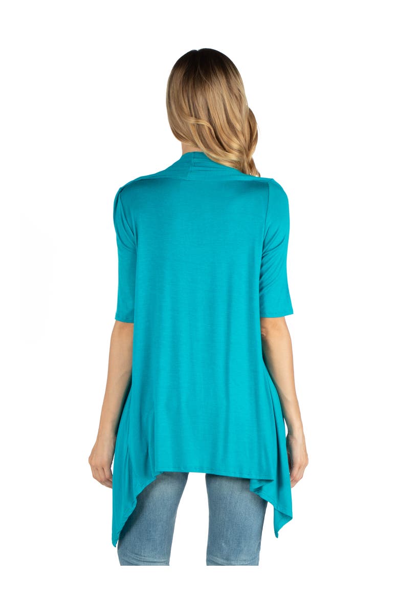 Maternity Loose Fit Open Front Cardigan, Alternate, color, Jade