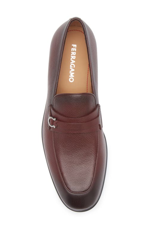 Ferragamo Desio Loafer In Cordovan New Biscotto