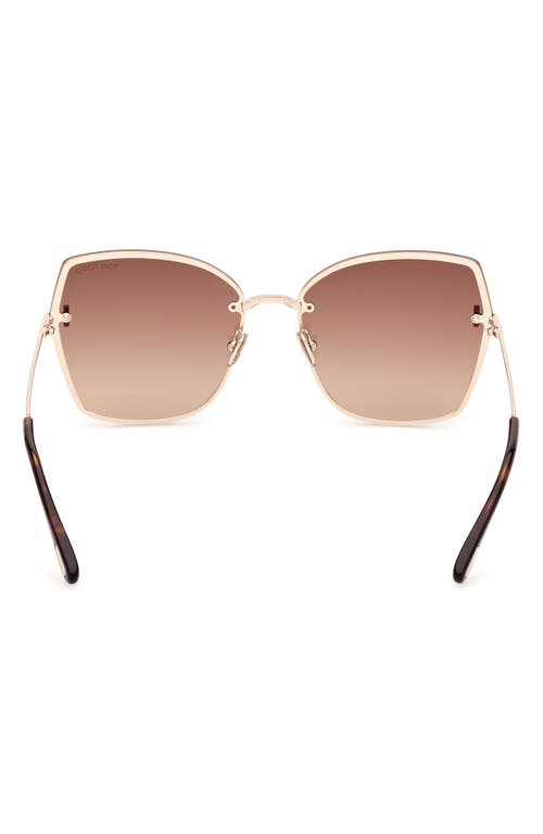 Tom Ford Nickie 62mm Oversize Gradient Butterfly Sunglasses In Multi