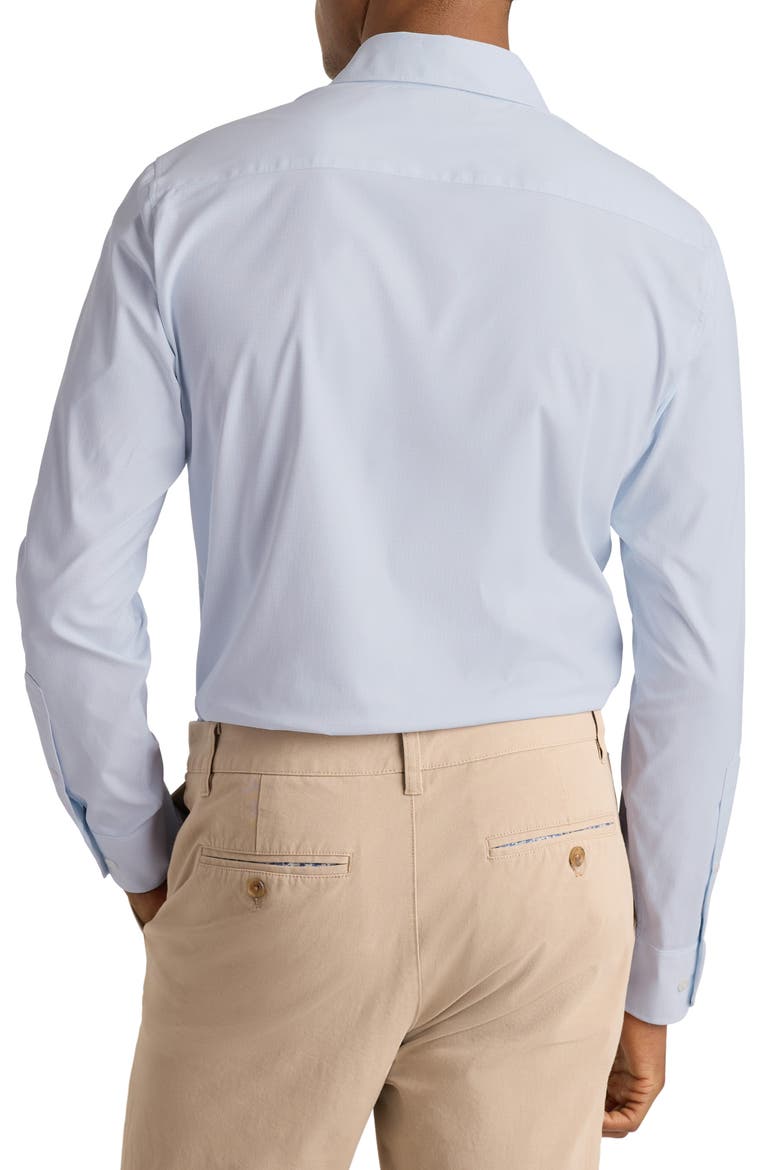 Tech Slim Fit Performance Button-Up Shirt, Alternate, color, BLUE GILBERT GRID CHECK