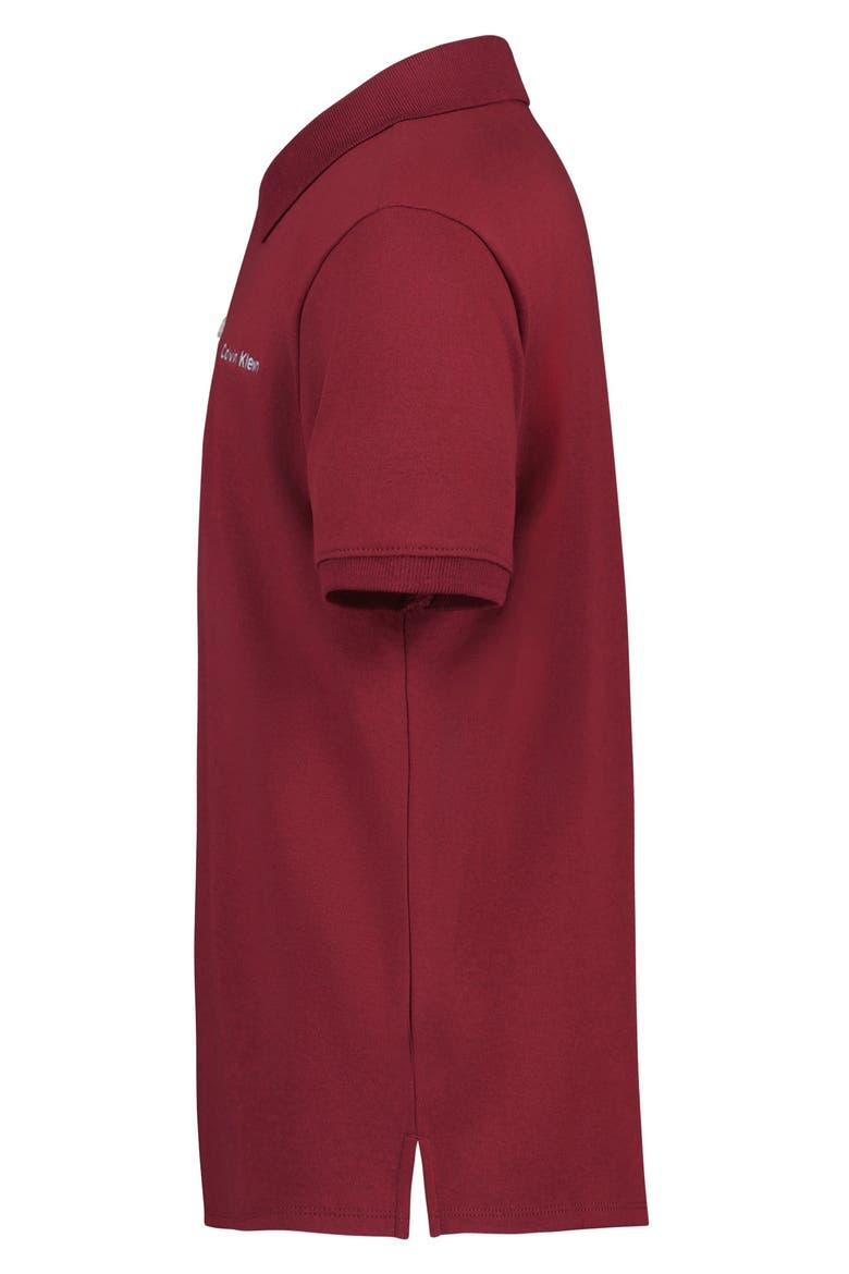 Kids' Cotton Polo, Alternate, color, CABERNET