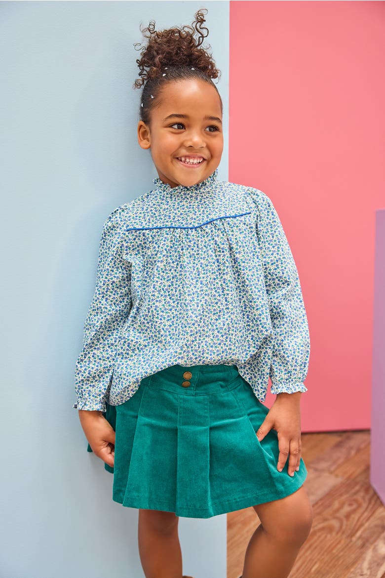 Kids' Ruffled McCall Top, Alternate, color, Dillon Disty Floral