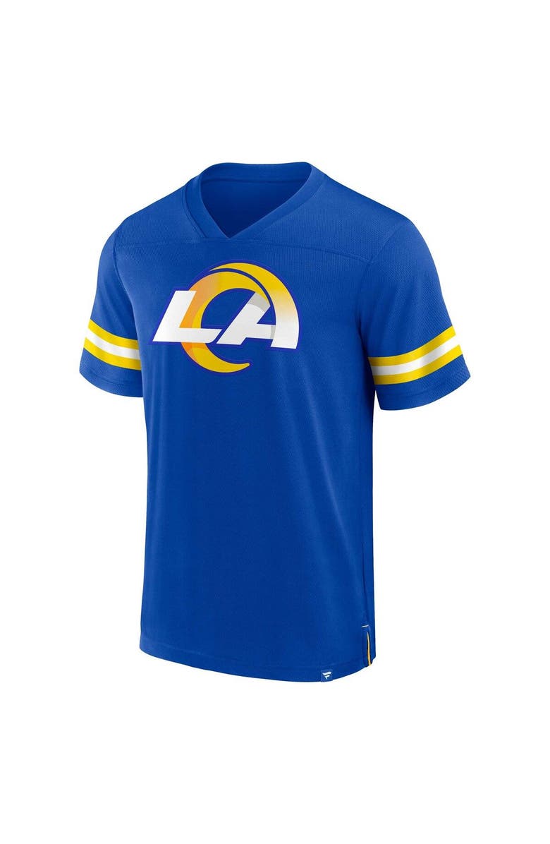 FANATICS Men's Fanatics Branded Royal Los Angeles Rams Jersey Tackle V-Neck T-Shirt, Alternate, color, Royal