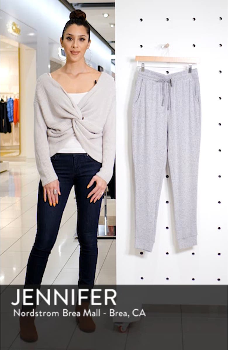 High Rise Drawstring Jogger Pants, sales video thumbnail