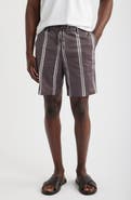BOSS Kane Stripe Stretch Cotton Shorts