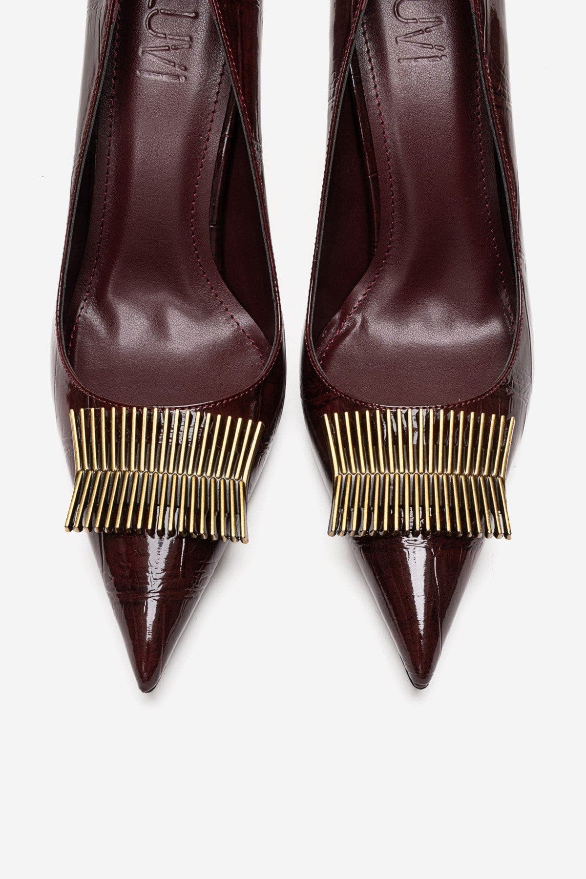 Dexen Stiletto Pump, Alternate, color, Burgundy Print