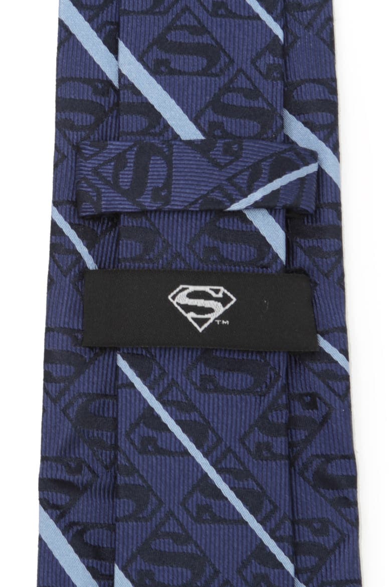 Superman Silk Tie, Alternate, color, BLUE