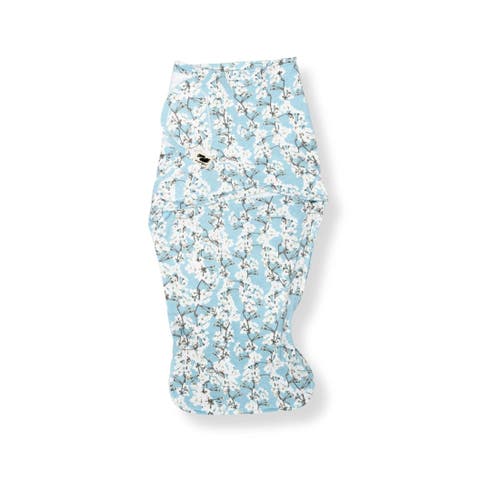 Norani Organic Snugababe Swaddle Sleep Pod With Arm Inserts In Cherry Blossoms