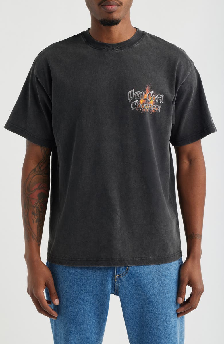 ID Supply Co West Coast Choppers Hardtail Cotton Graphic T-Shirt, Main, color, Black Wash
