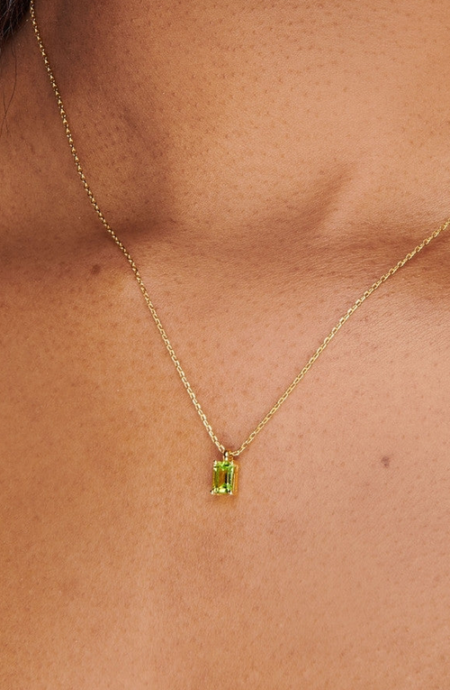 Little Sky Stone Birthstone Necklace In Green