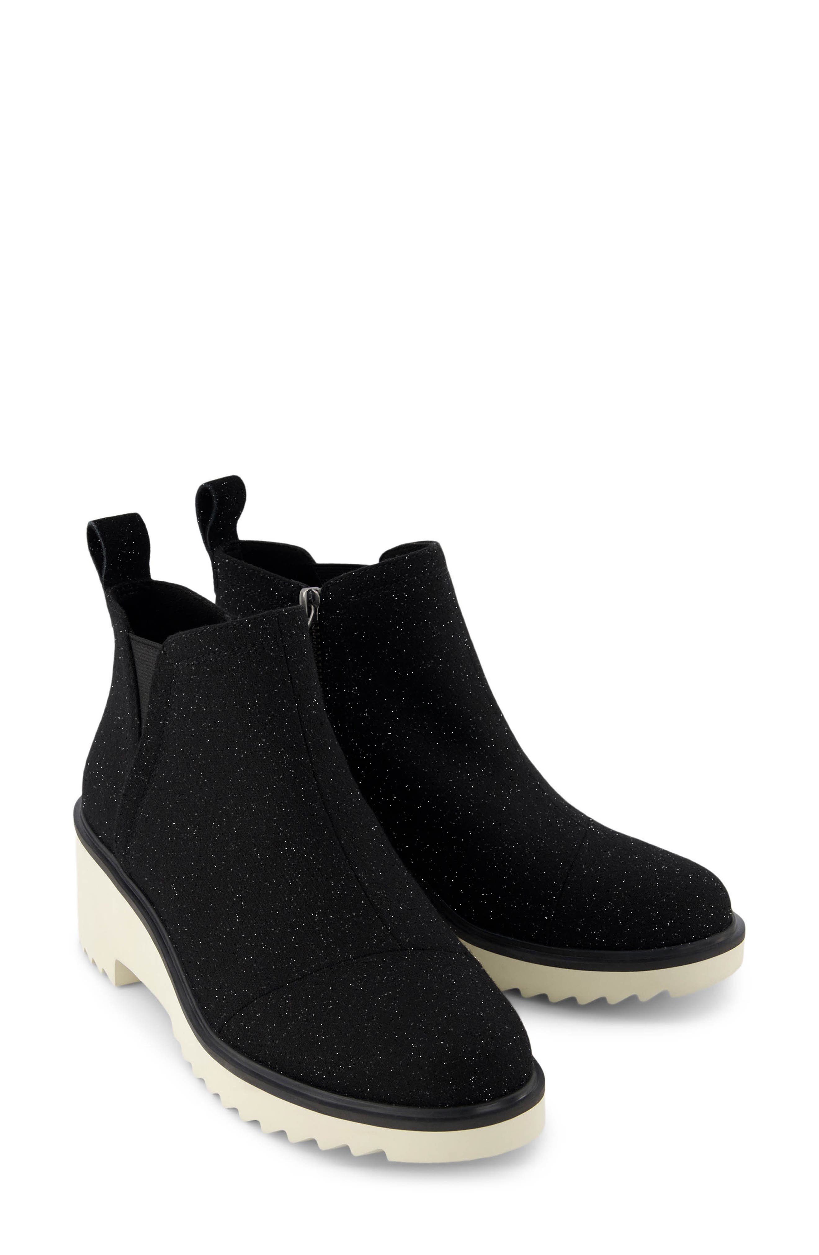 Maude Wedge Bootie, Alternate, color, BLACK