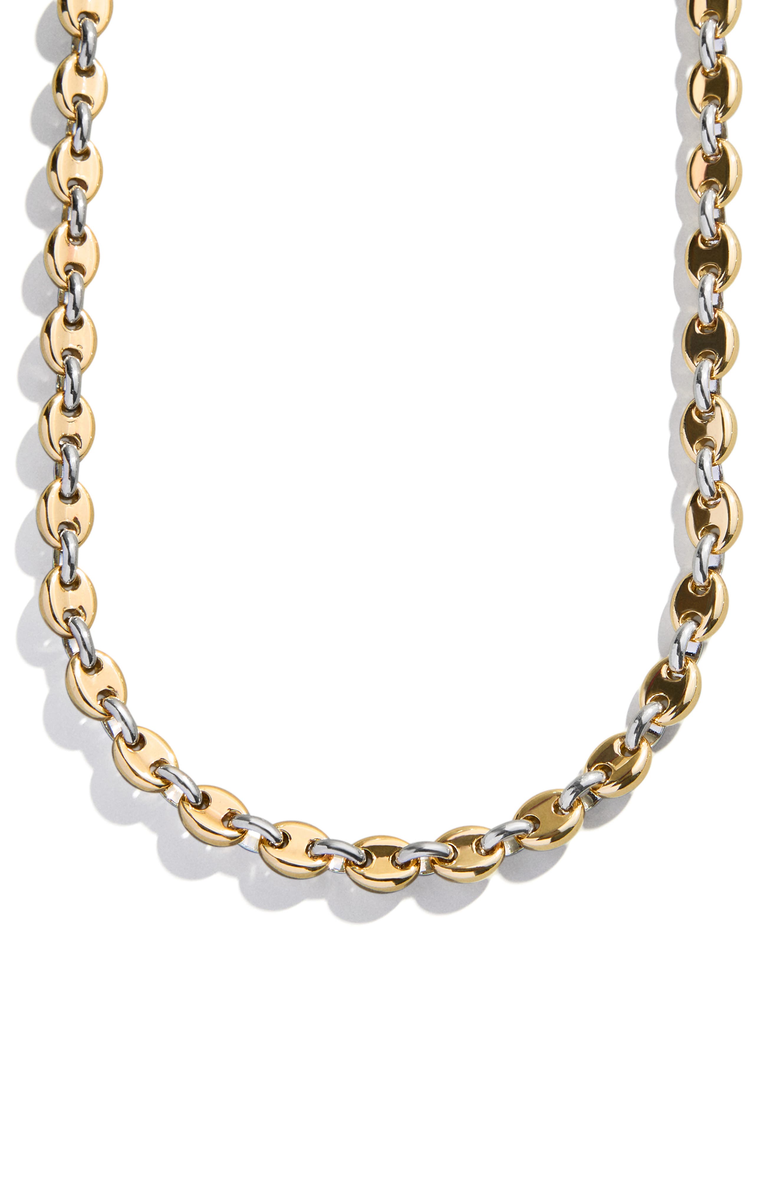 BaubleBar Thalia Two Tone Mariner Link Necklace (Women) | Nordstrom