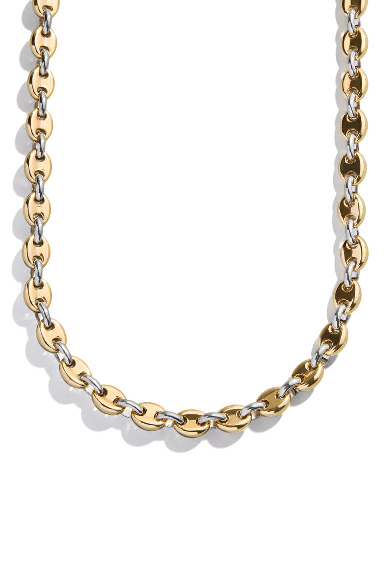 Thalia Two Tone Mariner Link Necklace, Alternate, color, TWO TONE
