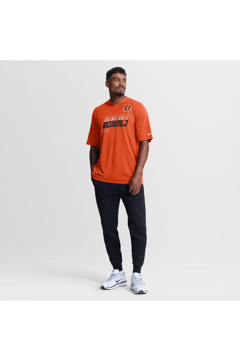 Men's Nike Orange Cincinnati Bengals Tri-Blend Hooded T-Shirt, Alternate, color, Orange
