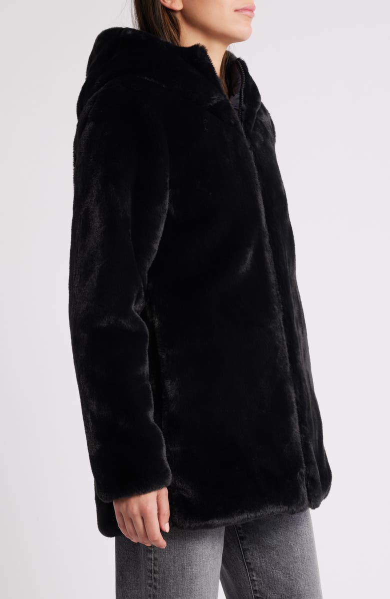 Save The Duck Bridget Reversible Faux Fur Jacket, Alternate, color,