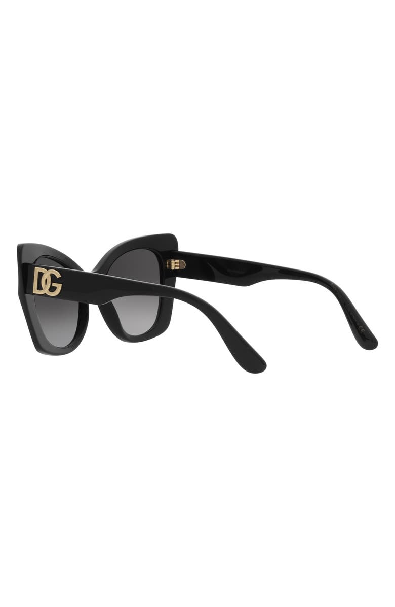 Dolce&Gabbana 53mm Gradient Butterfly Sunglasses, Alternate, color, 