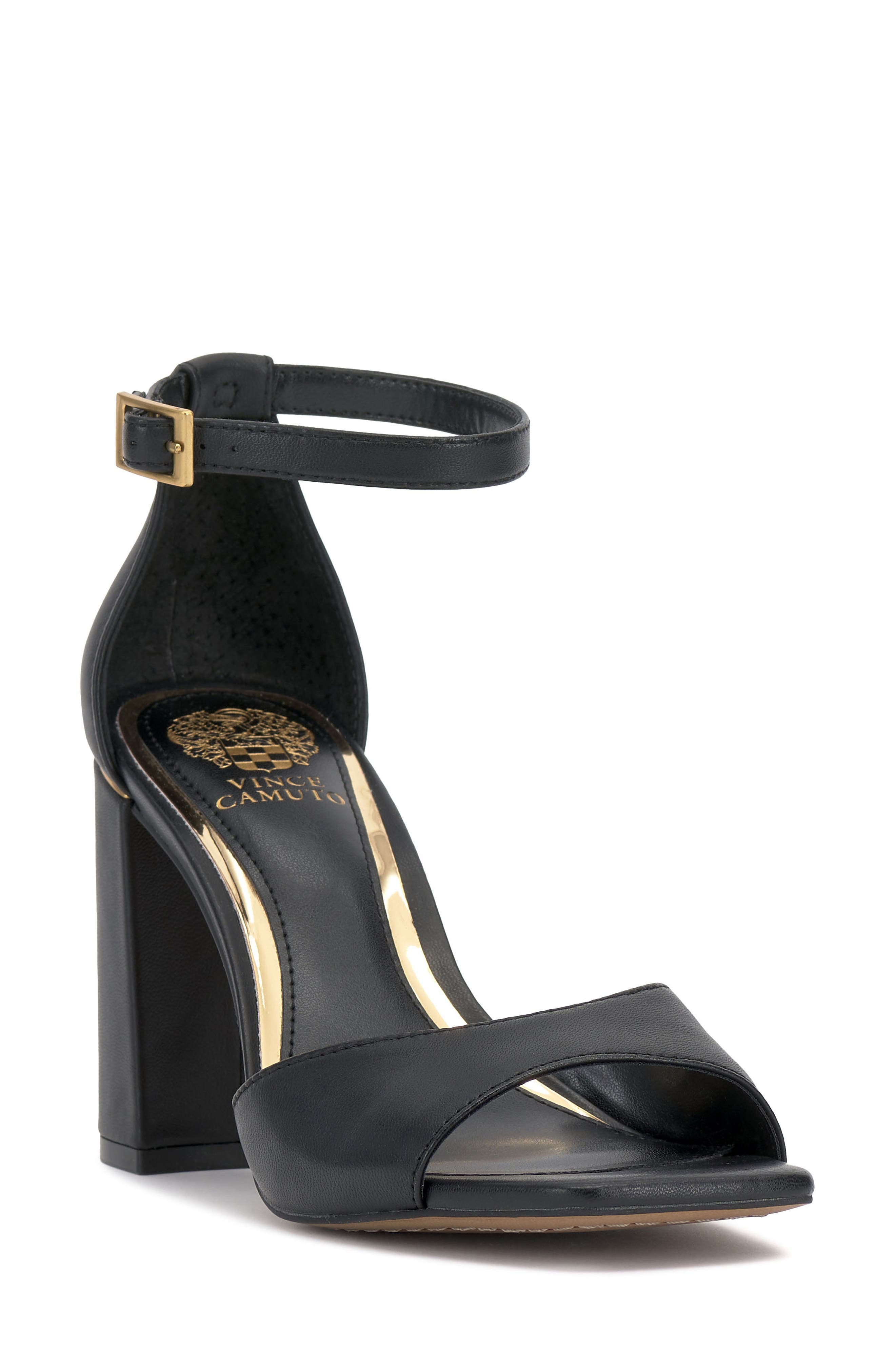Haydin Ankle Strap Sandal, Main, color, BLACK